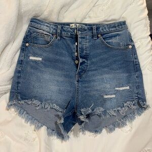 Free People Curve Love Jean Shorts